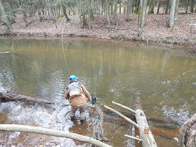 $ClarkCreek 11-2-2021003$ This was the only place that had stocked fish. No more float stocking. At least Gary was having a hoot.