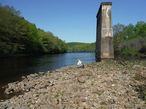 19-2021049$ The following morning we stopped at the Lehigh. No activity here. Again, big water and with no rising fish we didn't stay long.