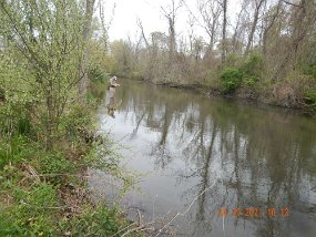 $YellowBreeches4-29-2021002$ Spent an hour and a half on the Breeches. Rain is coming and we wanted to wet a line.